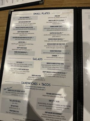 Menu photo 2 Surf Restaurant Woburn, MA Menu photo 2 Surf Restaurant Woburn, MA