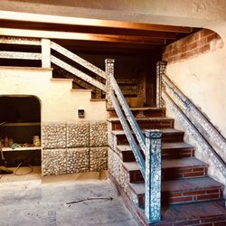 The Court of Mysteries - Interior stairwell to nowhere; banisters repaired with new columns and column caps to finish it off :)