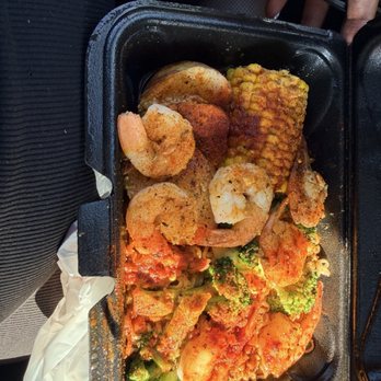 Crab & Cluck - Shrimp Noodle Plate - Seafood Near Me - Decatur, Georgia