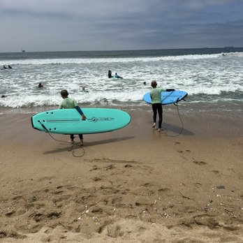 Corky Carroll's Surf School - Lots of friends do surf with - Surfing Near Me - Huntington Beach, California