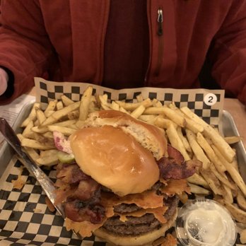 Bagger Dave's Burger Tavern - The Freight Train in its full-fledged glory. - Burgers Near Me - Fort Wayne, Indiana Bagger Dave's Burger Tavern - The Freight Train in its full-fledged glory. - Burgers Near Me - Fort Wayne, Indiana