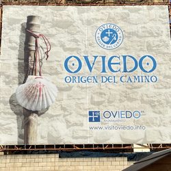 Catedral de Oviedo - Start of the primitive Camino a Santiago.  Outside the Cathedral.