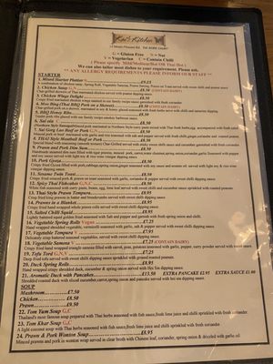 Menu photo 2 Kai's Kitchen Royal Tunbridge Wells, KEN