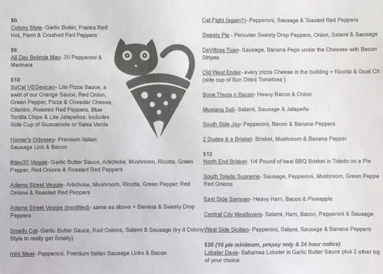 Menu photo 8 Pizza Cat Toledo, OH