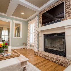 WPS Paint & Decorating Center - Interior design with Benjamin Moore paint and a wallpapered ceiling