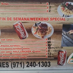 Taqueria El Primo - Menu