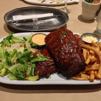 Cochon Dingue - Ribs with ceasar salad and fries. - Breakfast & Brunch Near Me - Quebec City, Quebec Cochon Dingue - Ribs with ceasar salad and fries. - Breakfast & Brunch Near Me - Quebec City, Quebec