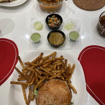 Zareen's - Beef Chapli Kabab Burger, Masala Fries Fries are amazing!! - Halal Near Me - Mountain View, California
