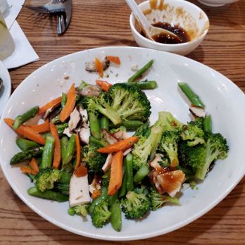 P.F. Chang's - Half of my Buddha's feast with sauce on the side. Yum - Asian Fusion Near Me - Cerritos, California P.F. Chang's - Half of my Buddha's feast with sauce on the side. Yum - Asian Fusion Near Me - Cerritos, California