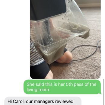 Clean Green Carpet Cleaning - 4th text message - Carpet Cleaning Near Me - Murray, Utah