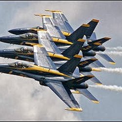 Blue Crab Antiques - Blue Angels Over Blue Crab Antiques