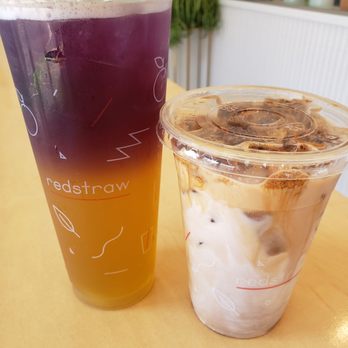 Redstraw - French Daisy & Dalgona milk tea! - Bubble Tea Near Me - Irvine, California