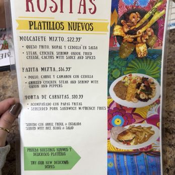 Rositas Mexican Restaurant - Menu - Mexican Near Me - Florida City, Florida