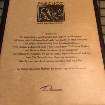 Pascucci - menu - Italian Near Me - Santa Barbara, California Pascucci - menu - Italian Near Me - Santa Barbara, California