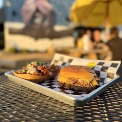 Dad Jokes Cheesyburger - OK Onion and Smoked Tots