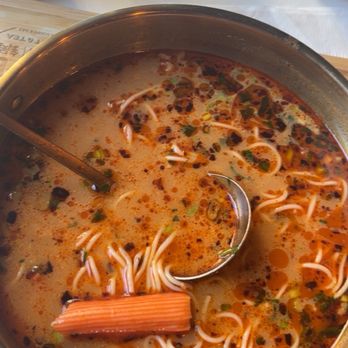 Souper Hot Pot - After the error was fixed & they added the noodles back into my pot - Chinese Near Me - Toronto, Ontario