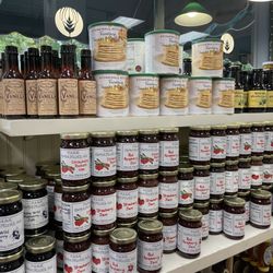 Village Food Market & Cafe - Plethora of Jellies and Jams.