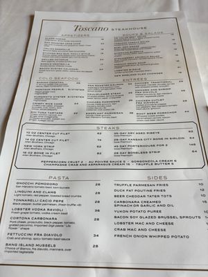 Menu photo 1 Toscano Ristorante Bordentown, NJ Menu photo 1 Toscano Ristorante Bordentown, NJ