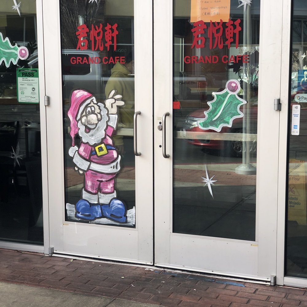 Grand Cafe - Entrance with Xmas decor. - Cafes Near Me - Dublin, California Grand Cafe - Entrance with Xmas decor. - Cafes Near Me - Dublin, California