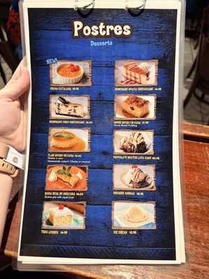 Menu photo 8 La Cueva del Mar San Juan, PR