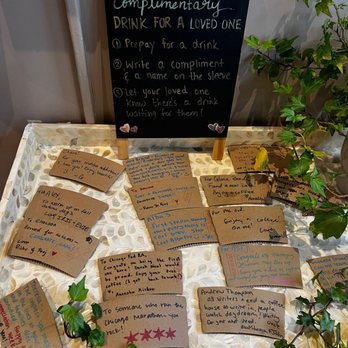 Complimentary Café - pay it forward section - Coffee & Tea Near Me - Skokie, Illinois Complimentary Café - pay it forward section - Coffee & Tea Near Me - Skokie, Illinois