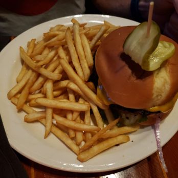 Cooper's Bar and Grill - Sirloin cheeseburger with cheddar and fries - American Near Me - Mount Shasta, California Cooper's Bar and Grill - Sirloin cheeseburger with cheddar and fries - American Near Me - Mount Shasta, California