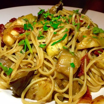 Benito One - Linguine with artichoke hearts, sun dried tomatoes, and eggplant - Italian Near Me - New York, New York