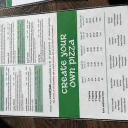 Rafferty’s Pizza - Menu