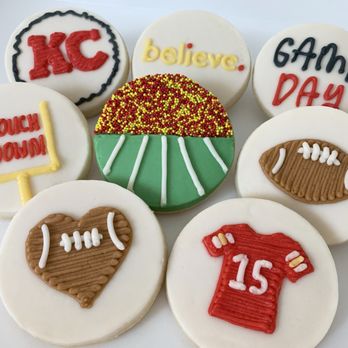 Cookie Bliss - ecorated cookies for a football game day - Bakeries Near Me