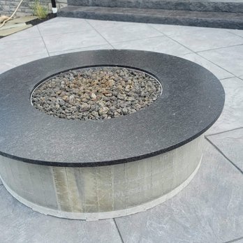 M&M Granite & Flooring - Black Pearl Leathered Firepit - General Contractors Near Me - Lockport, New York M&M Granite & Flooring - Black Pearl Leathered Firepit - General Contractors Near Me - Lockport, New York