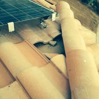 Tesla Energy - Here's where the caulked tile was... someone from Solar City removed it... and yeah. - Solar Installation Near Me Tesla Energy - Here's where the caulked tile was... someone from Solar City removed it... and yeah. - Solar Installation Near Me