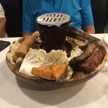 China Chalet - Four Kinds of Appetizer in One Plate Shrimp, egg roll, ribs, and chicken skewers - Szechuan Near Me - Florham Park, New Jersey China Chalet - Four Kinds of Appetizer in One Plate Shrimp, egg roll, ribs, and chicken skewers - Szechuan Near Me - Florham Park, New Jersey
