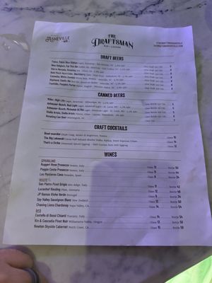 Menu photo 2 The Draftsman Asheville, NC
