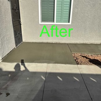 SJ Barcenas Construction - after new concrete poured. proper grade now allows for correct water drainage. - General Contractors Near Me SJ Barcenas Construction - after new concrete poured. proper grade now allows for correct water drainage. - General Contractors Near Me