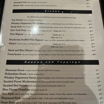 Mountain Jack's - Menu - Steakhouses Near Me - Lafayette, Indiana