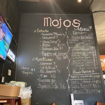 Mojos Sushi - Menu - Sushi Bars Near Me - Portland, Oregon Mojos Sushi - Menu - Sushi Bars Near Me - Portland, Oregon