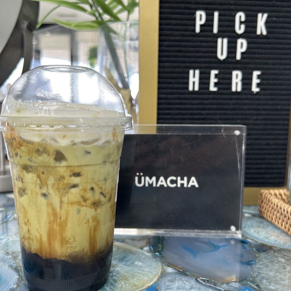 ÜMACHA - Tsuyochan (cheese cream + matcha + milk + brown sugar boba - Bubble Tea Near Me - Edgewater, New Jersey ÜMACHA - Tsuyochan (cheese cream + matcha + milk + brown sugar boba - Bubble Tea Near Me - Edgewater, New Jersey