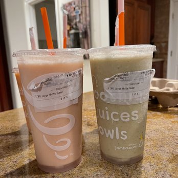 Jamba - 2 Large White Gummi Smoothies ??? - Juice Bars & Smoothies Near Me - Thousand Oaks, California