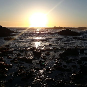 Glass Beach - Sunset at Glass Beach - Beaches Near Me