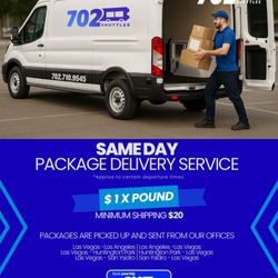 702 Shuttles - Envíos rápidos y seguros con 702 Shuttles
Necesitas mandar un paquete? Nosotros lo llevamos por ti!