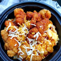 KFC - Spicy chicken and Mac and cheese.