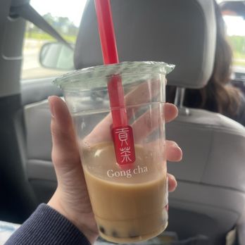 Gong cha Baytown - Dirty brown sugar with almond milk - Bubble Tea Near Me - Baytown, Texas