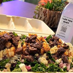 Kenny's KALE - Mixed drink and taco meal
