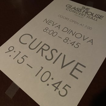 The Glass House - Set times - Cursive plays Domestica - Recording & Rehearsal Studios Near Me - Pomona, California The Glass House - Set times - Cursive plays Domestica - Recording & Rehearsal Studios Near Me - Pomona, California