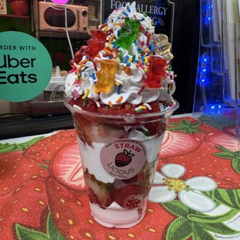 Strawlicious - Whipped cream and gummy bears - Desserts Near Me - Orlando, Florida