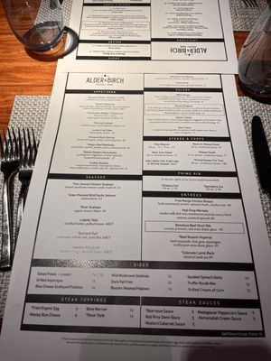 Menu photo 3 Alder & Birch Las Vegas, NV