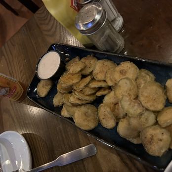 CLOCK Restoration Kitchen & Bar - Pickle chips. - Cocktail Bars Near Me - Baltimore, Maryland