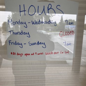 Madd Natters Donuts - a whiteboard with hours written on it - Donuts Near Me - Paradise, California Madd Natters Donuts - a whiteboard with hours written on it - Donuts Near Me - Paradise, California