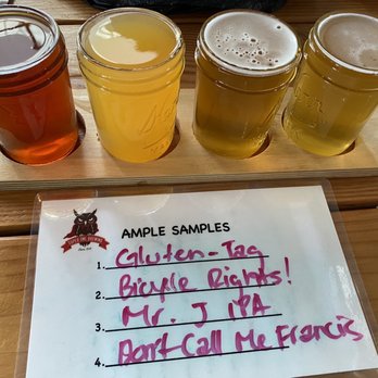 Super Owl Brewing - Flights ($14) - Breweries Near Me - Davis, California Super Owl Brewing - Flights ($14) - Breweries Near Me - Davis, California