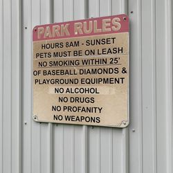 Kirklin Community Park - Rules
